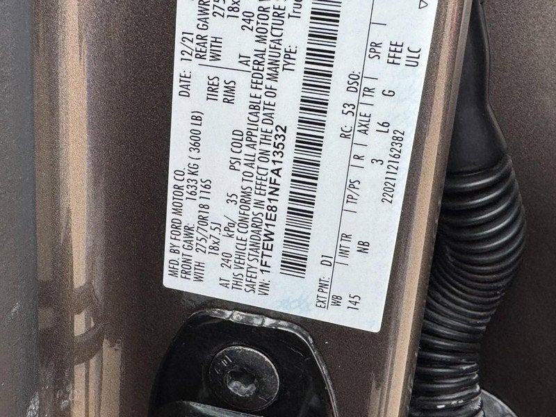 2022 Ford F-150 Tremor SuperCrew