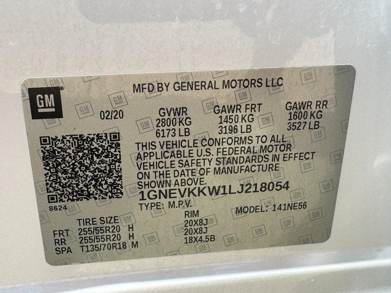 2020 Chevrolet Traverse Premier
