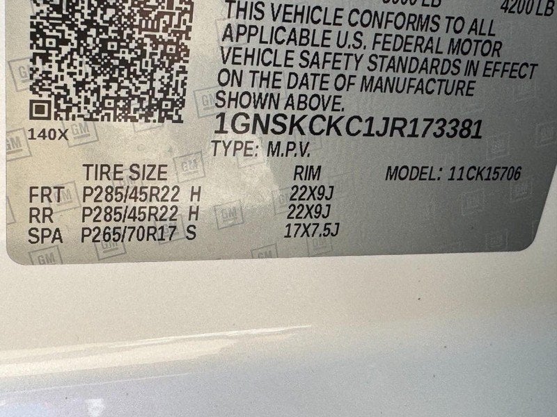 2018 Chevrolet Tahoe Premier