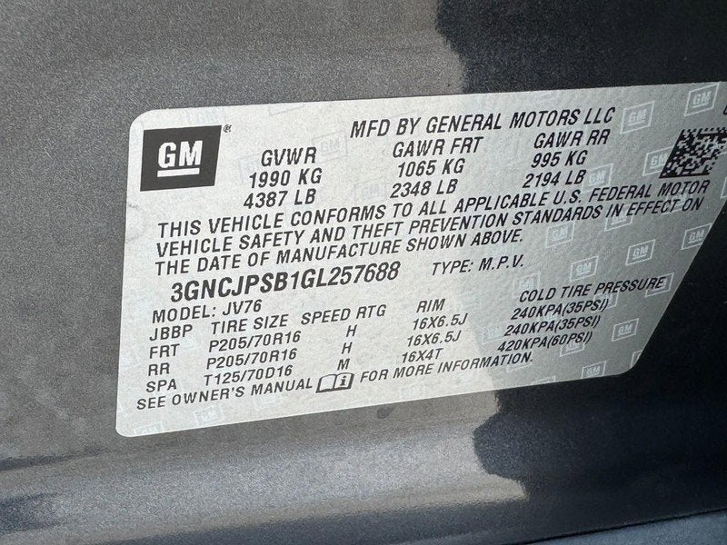 2016 Chevrolet Trax LT