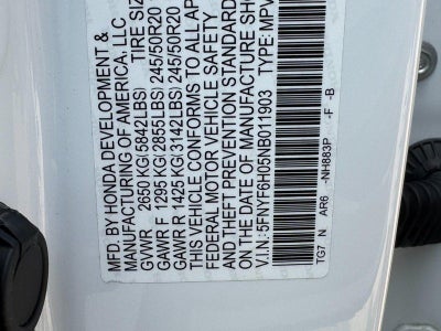 2022 Honda Pilot Elite