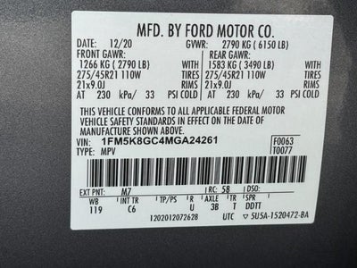 2021 Ford Explorer ST 4WD