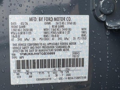 2026 Ford Explorer Tremor®