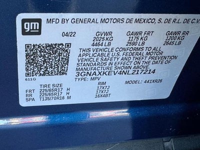 2022 Chevrolet Equinox FWD 4dr LT w/1LT