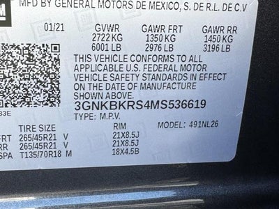 2021 Chevrolet Blazer AWD 4dr RS