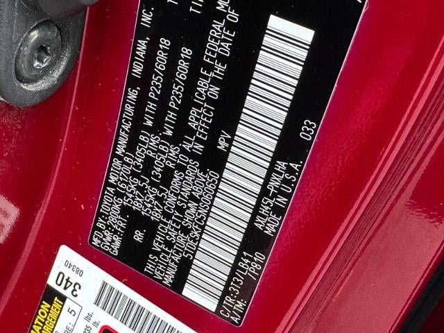 2022 Toyota Sienna Platinum AWD 7-Passenger (Natl)