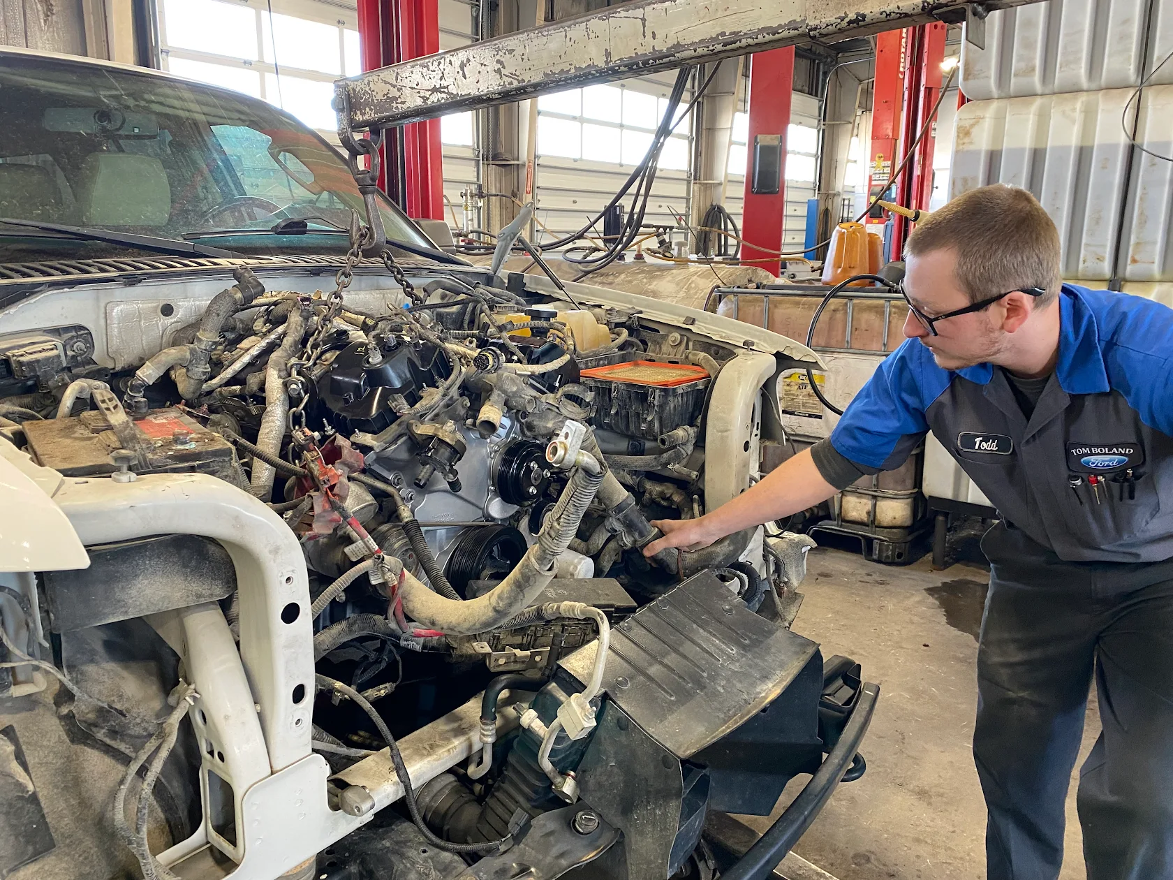 Ford maintenance pick-up from Tom Boland Ford