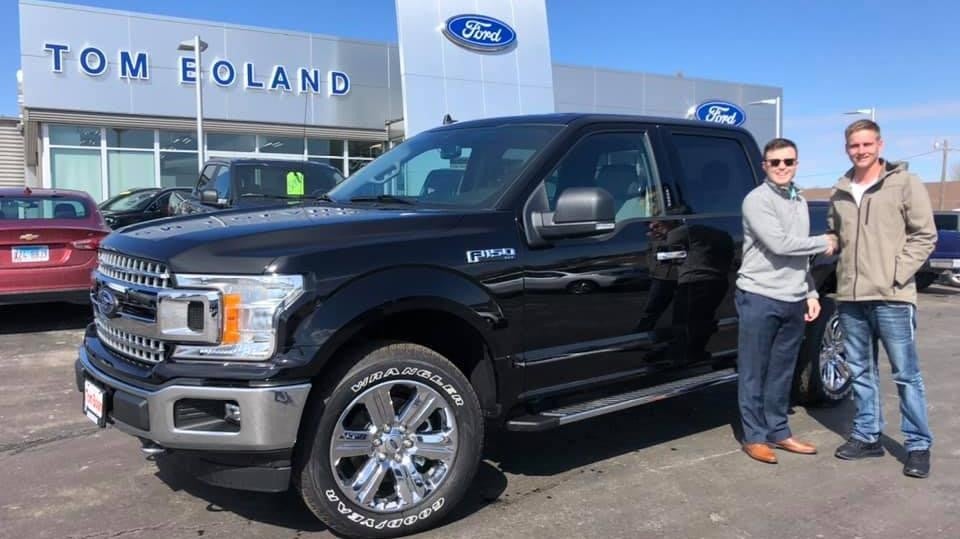 salesman with customer